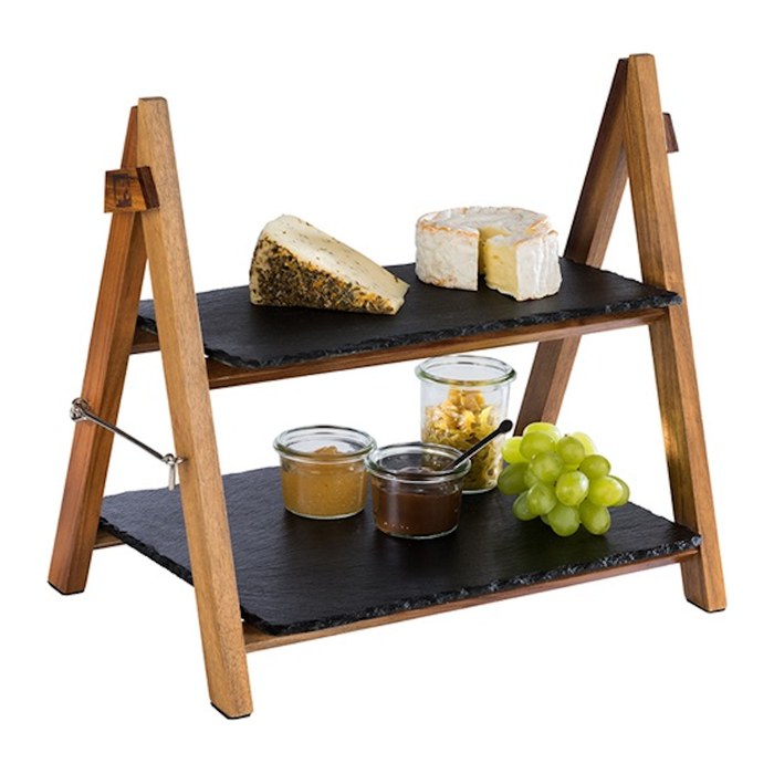 APS Etagere braun, schwarz Höhe: 34,0 cm, 1 St.