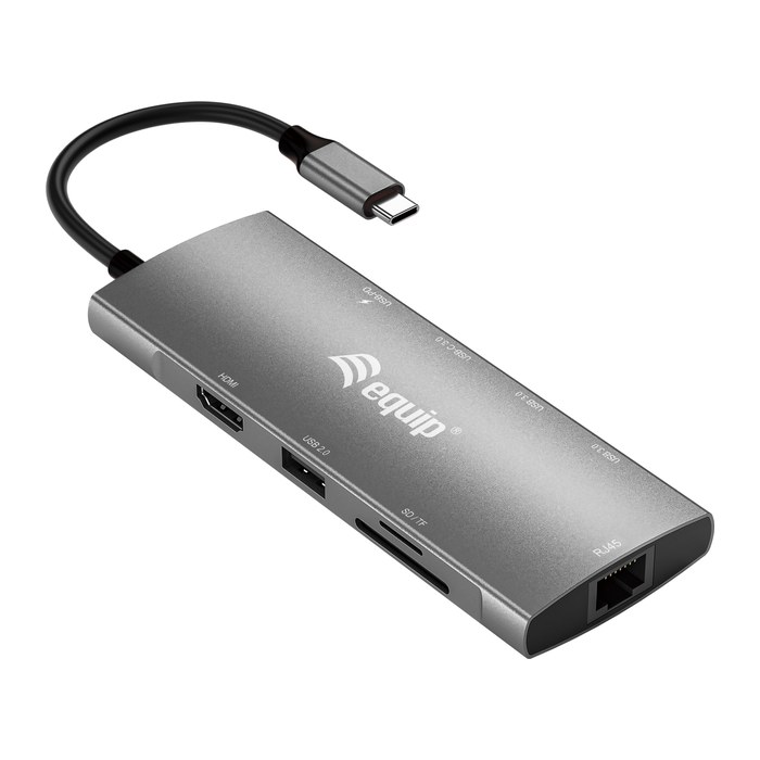 Equip Dock 9-1 USB-C->HDMI,GbE,2xUSB-A3.2,USB-C3.2,+ 0.25m