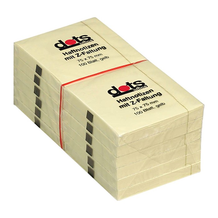dots Z-Faltung Haftnotizen R 330 gelb, 12 Blöcke