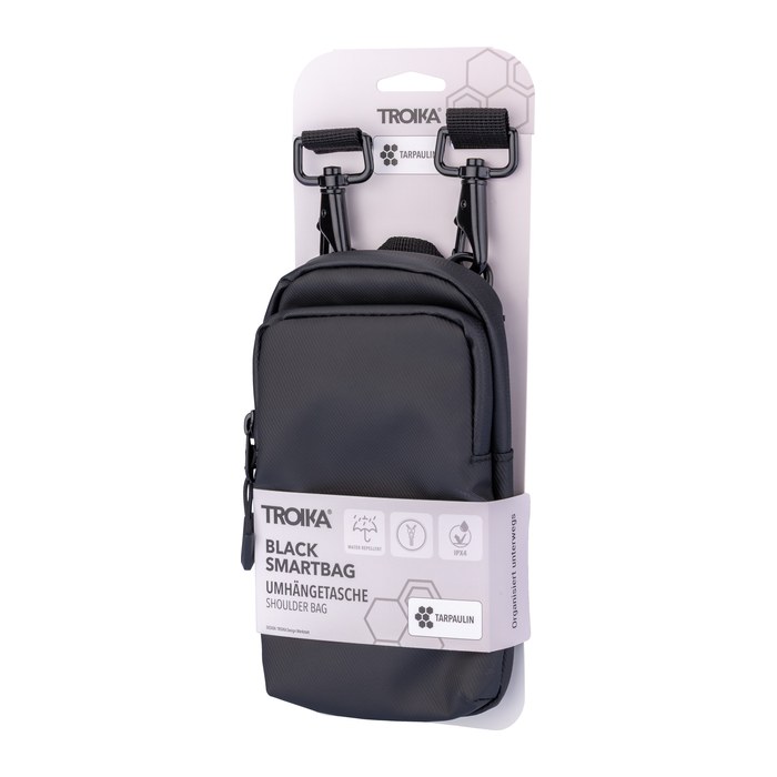 TROIKA Smartphone Umhängetasche TROIKA BLACK SMARTBAG