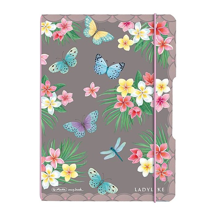 Herlitz Notizh.flex PP A5/40 punkt. Lad.Butterfl. my.book