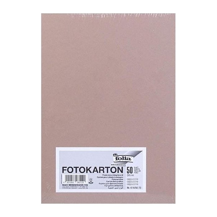 folia Fotokarton braun 300 g/qm 50 Blatt