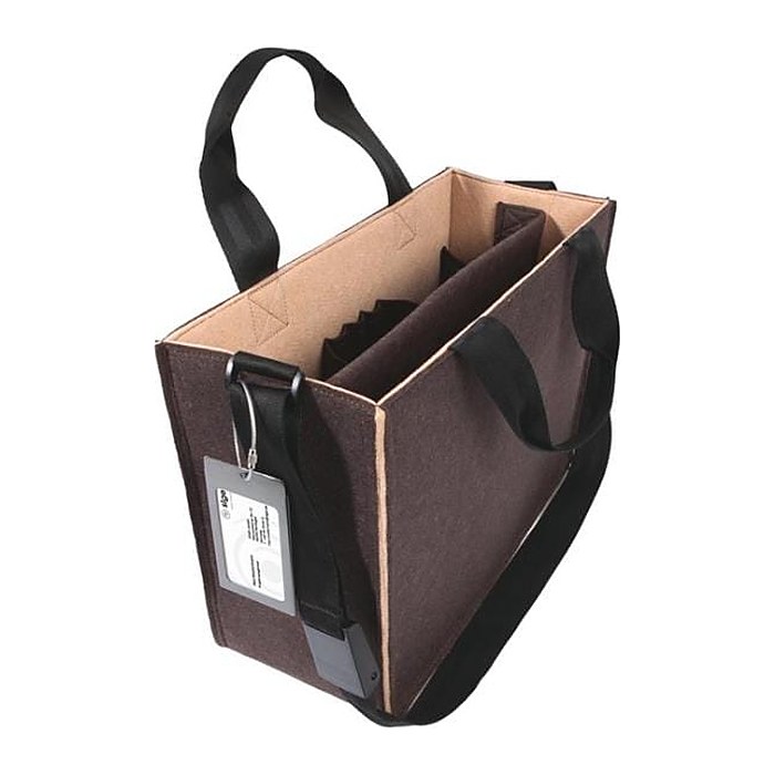 SIGEL Laptoptasche Hot Desking Bag Bicolor Recycling-PET braun, beige BA422 bis 39,1 cm (15,4 Zoll)