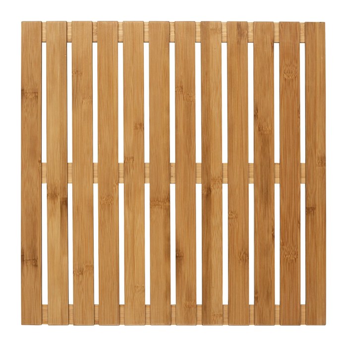 WENKO Badematte Bambus braun 50,0 x 50,0 cm