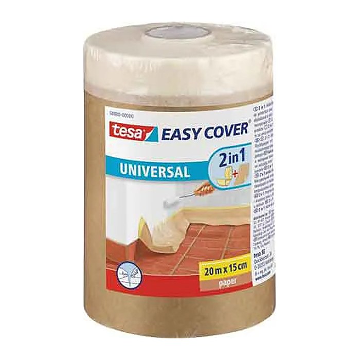 tesa EASY COVER® UNIVERSAL S Abdeckpapier braun 18,0 cm x 25,0 m 1 Rolle