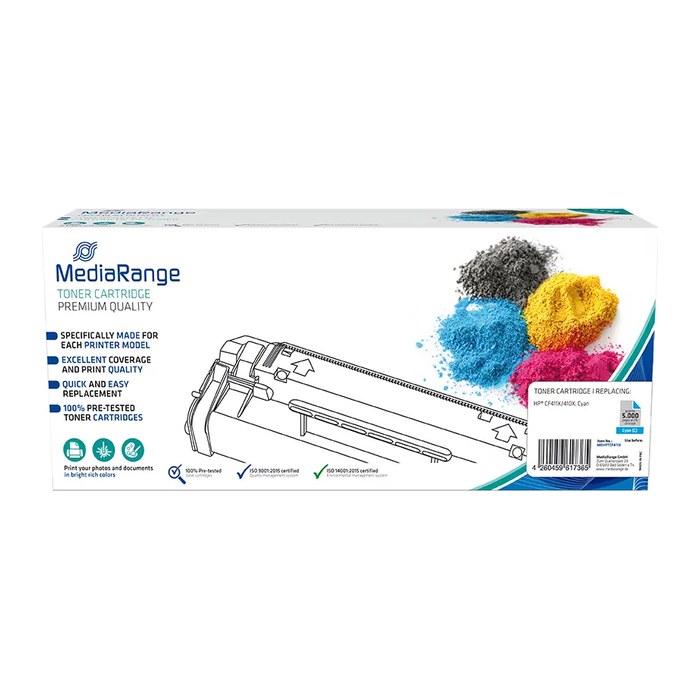 MediaRange Toner HP für CF411X/410X mit Chip cyan