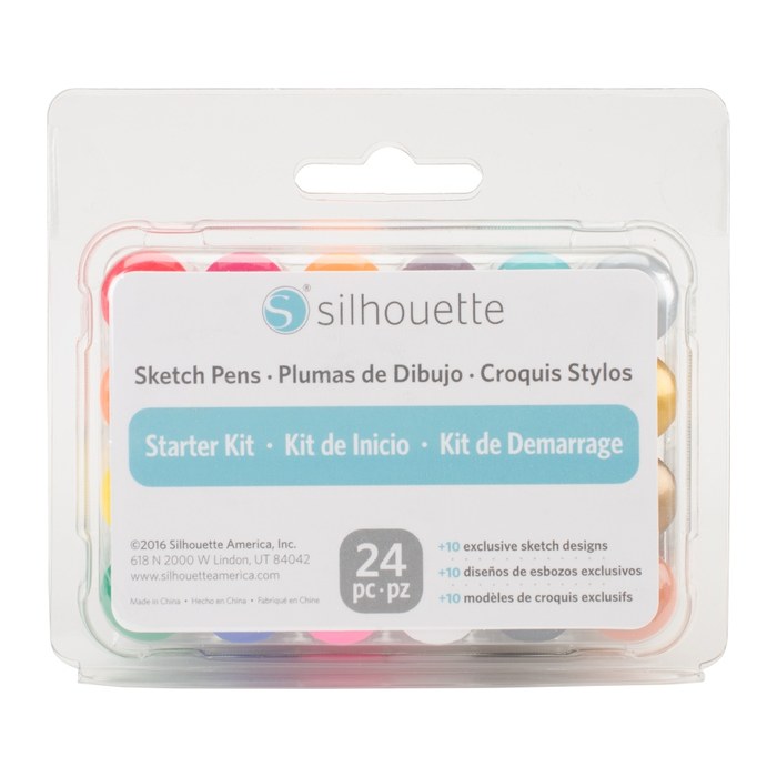 Silhouette KIT-PEN2-B Farbstifte für Schneideplotter farbsortiert, 24 St.