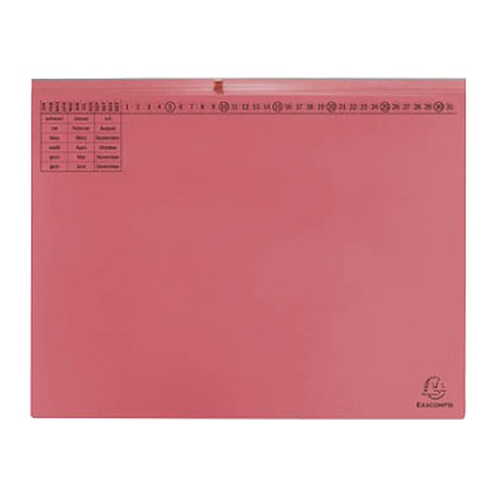 Exacompta Hängehefter Exaflex Karton rot DIN A4 2x Amtsheftung, 25 St.