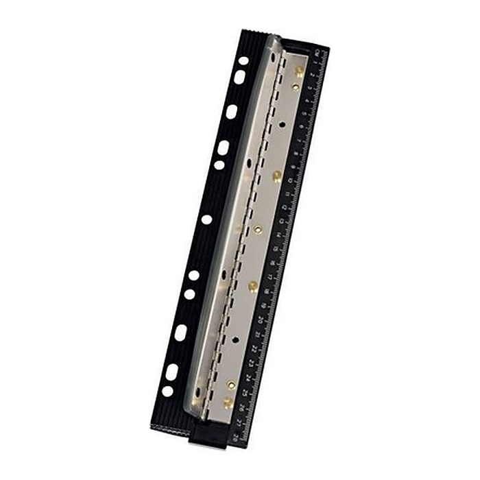 WEDO Taschenlocher Business 4fach Metall mit Lineal 28 cm Sk