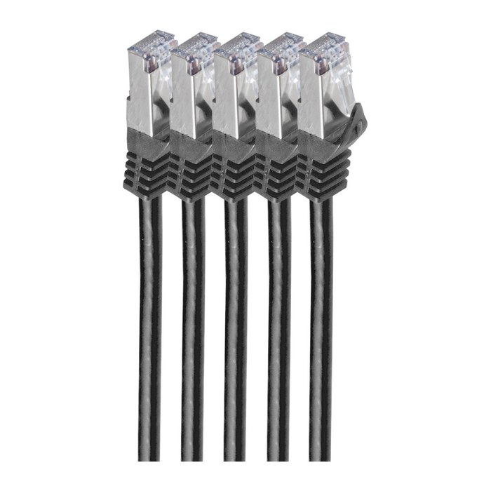 Shiverpeaks RJ45 Patchkabel S/FTP, Cat7 VE5, 5m schwarz