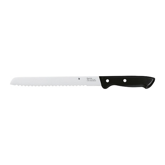 WMF Brotmesser Classic Line silber, schwarz glänzend, Klinge: 21,0 cm, 1 St.