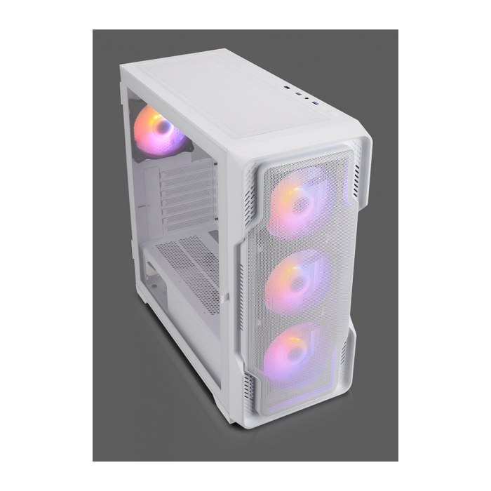 Nanoxia Geh MIDI DS-9 ARGB Airflow white - USB-C - TG-Mesh