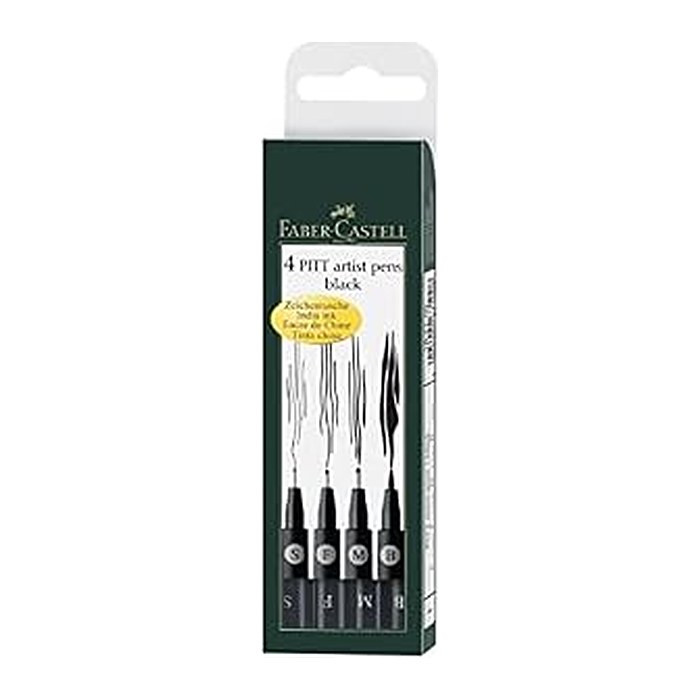 FABER-CASTELL Tuschestift Pitt Artist Pen Farbe 199 4x