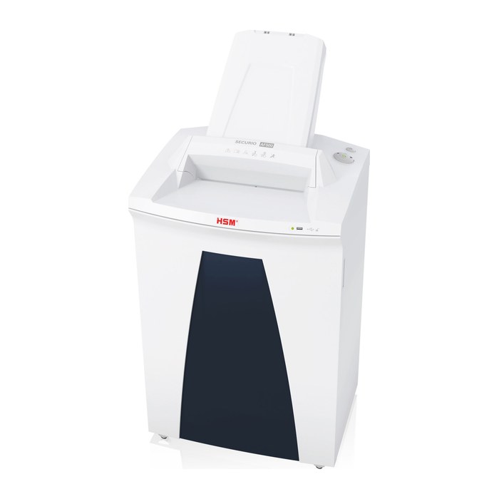 HSM SECURIO AF500 Aktenvernichter mit Partikelschnitt P-6, 0,78 x 11 mm, bis 500 Blatt, weiß