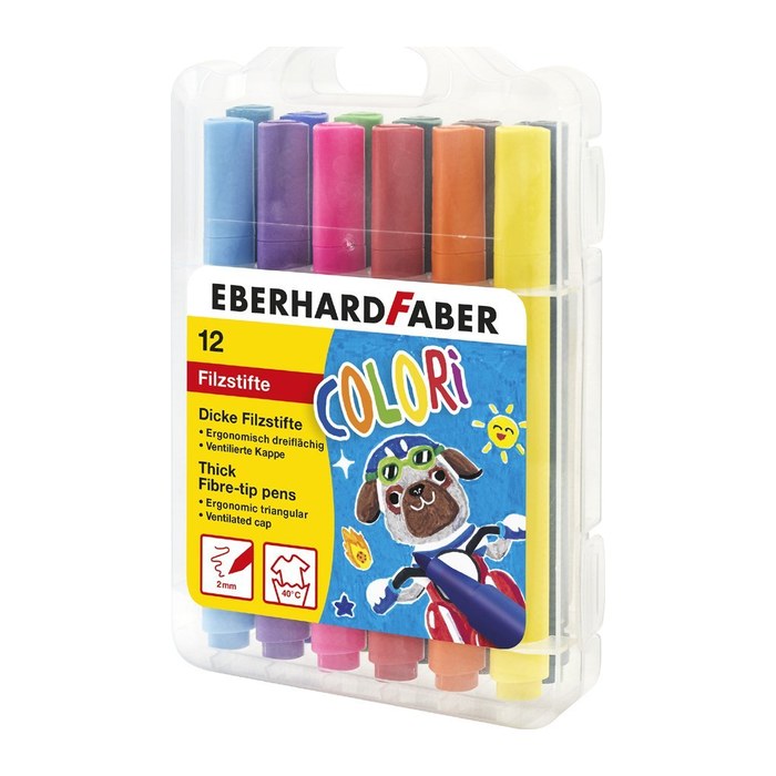 EBERHARD FABER Colori Filzstifte farbsortiert, 12 St.