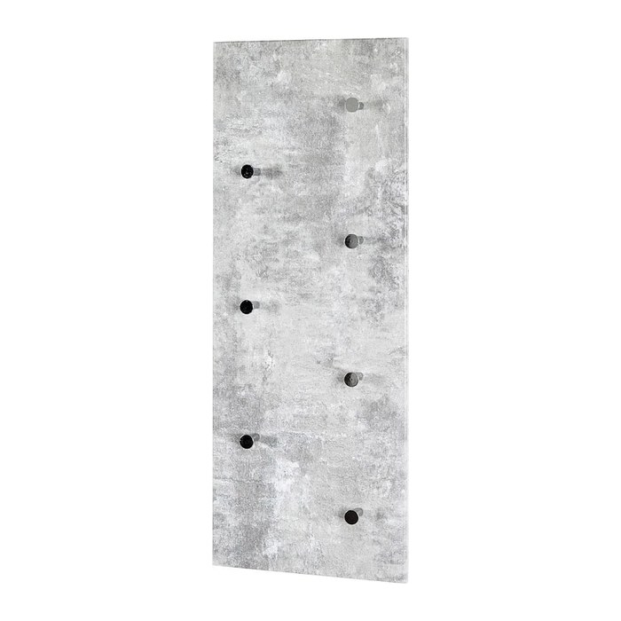 HAKU Möbel Wandgarderobe 42650 grau Holz 7 Haken 80,0 x 30,0 cm, 1 St.
