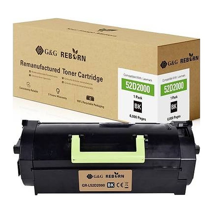 G&G Reborn-Toner kompatibel mit Lexmark 522/ 52D2000