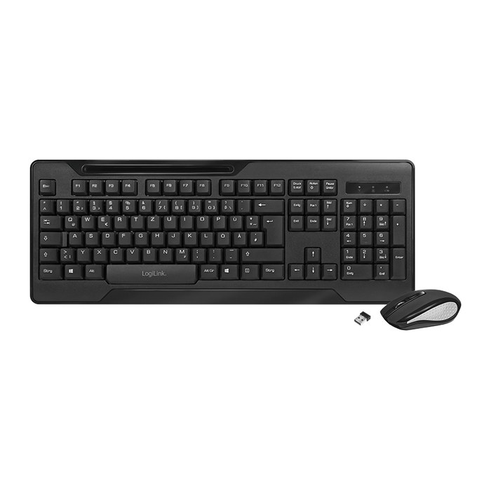 Logilink Tastatur & Maus ComboSet 2.4GHz, 1000DPI Maus schw.