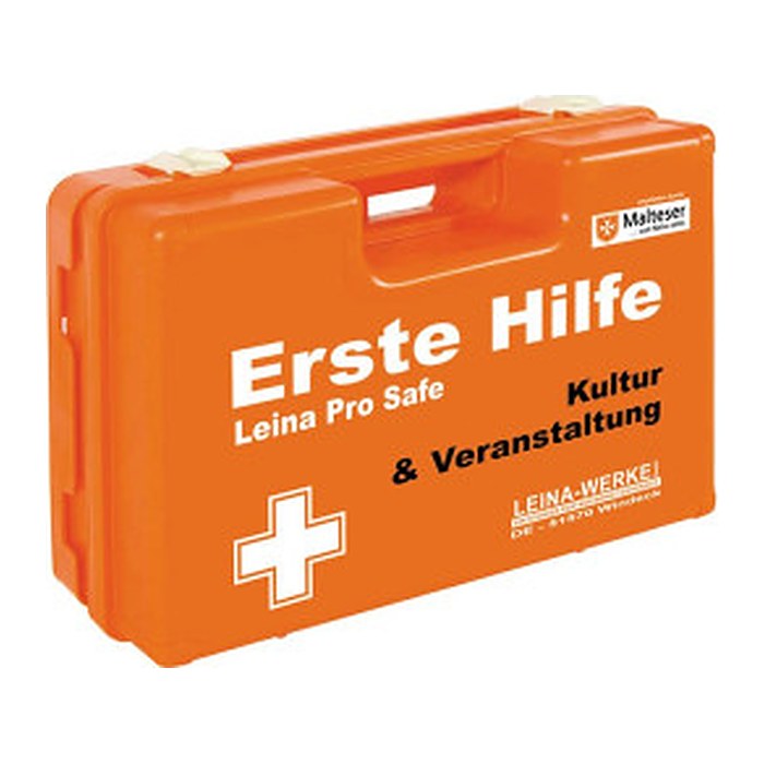 LEINA-WERKE Erste-Hilfe-Koffer Pro Safe Kultur & Veranstaltung DIN 13157 + Erweiterung orange