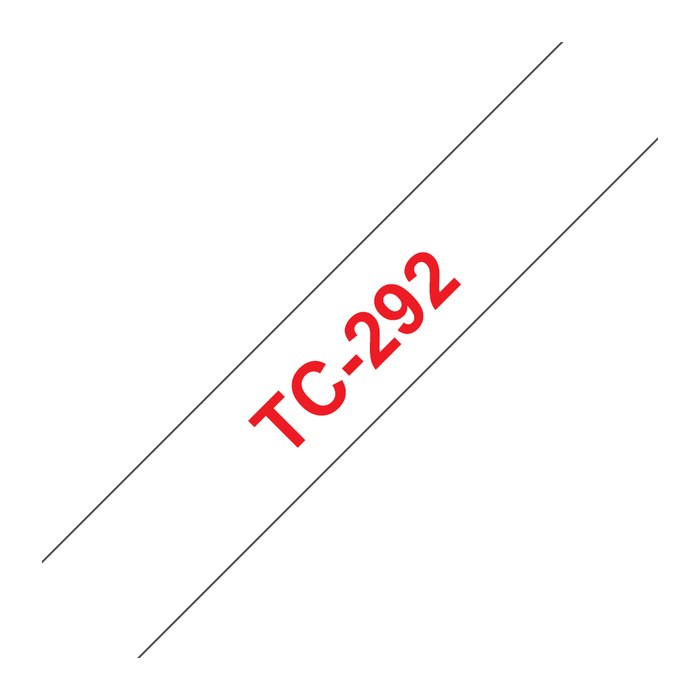 brother Schriftband TC-292 TC292, 9 mm, rot auf weiß, 1 St.