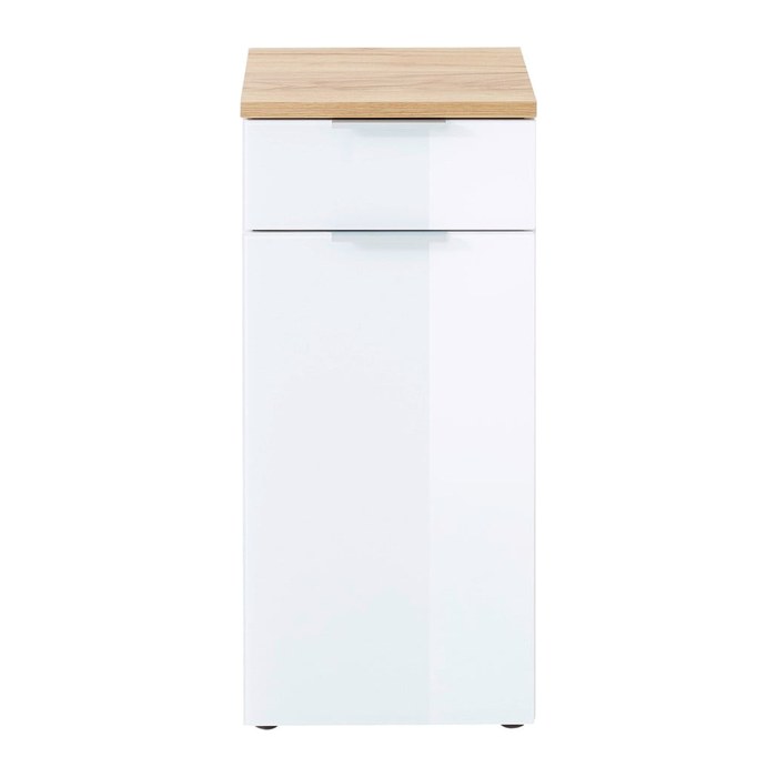 GERMANIA Badschrank PESCARA weiß, navarra-eiche 39,0 x 34,0 x 86,0 cm