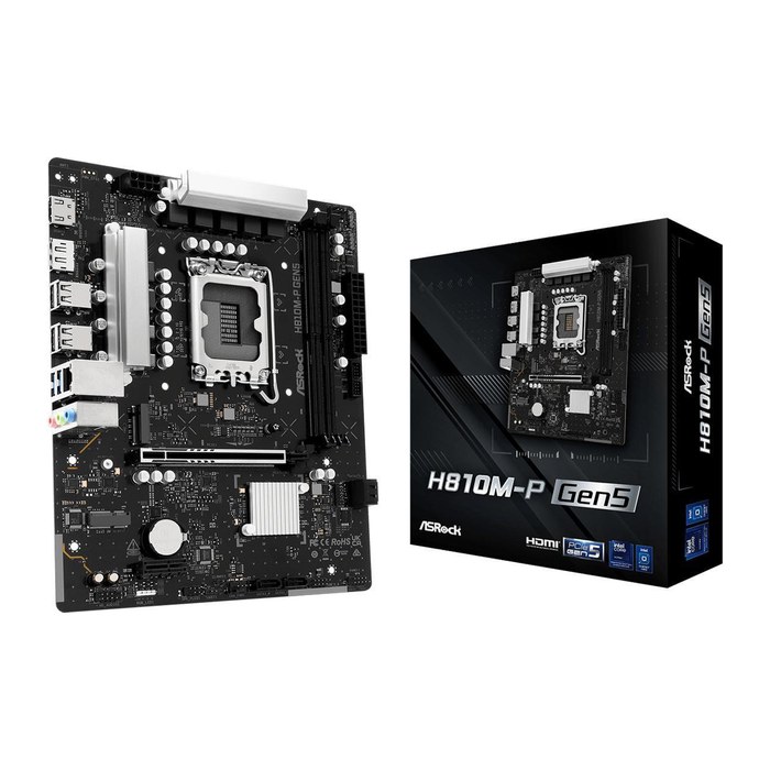 ASRock H810M-P Gen5 1851 mATX HDMI DP DDR5