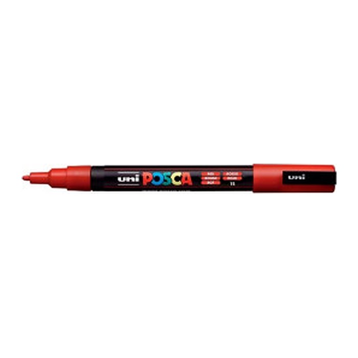 POSCA Marker UNI PC-3M rot BK