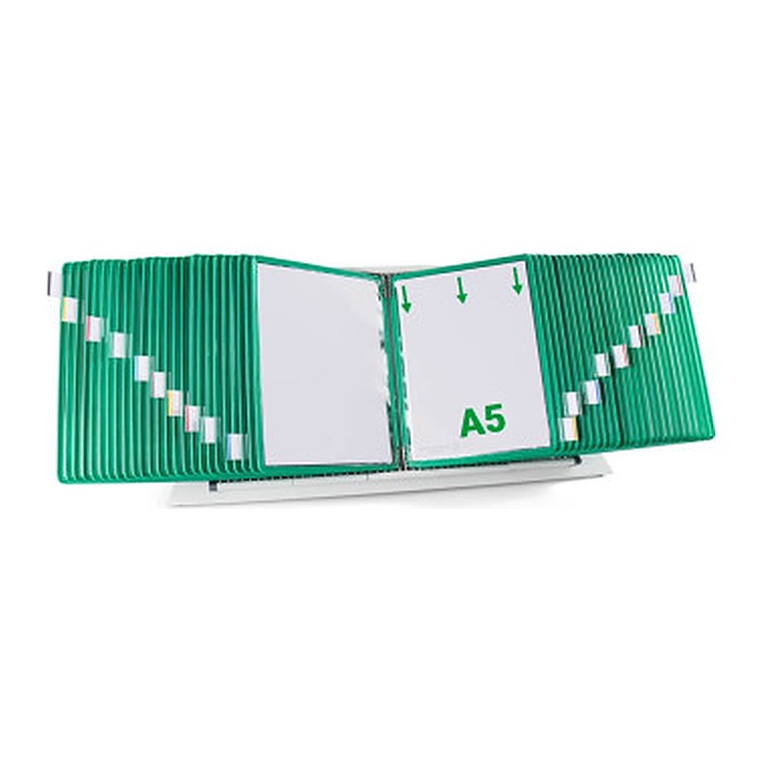 tarifold Sichttafelsystem 435505 DIN A5 grün mit 50 St. Sichttafeln, 1 St.