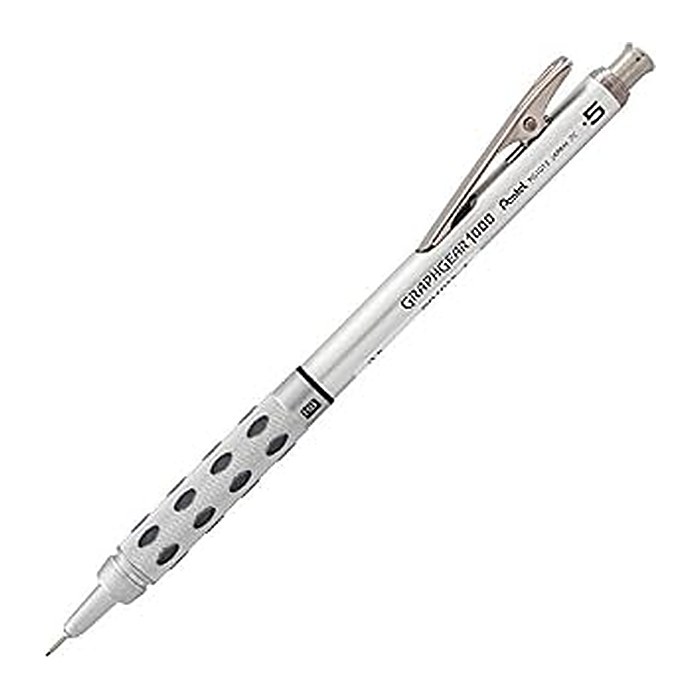 Pentel Graphgear 1000 PG101 Druckbleistift silber HB 0,3 mm, 1 St.