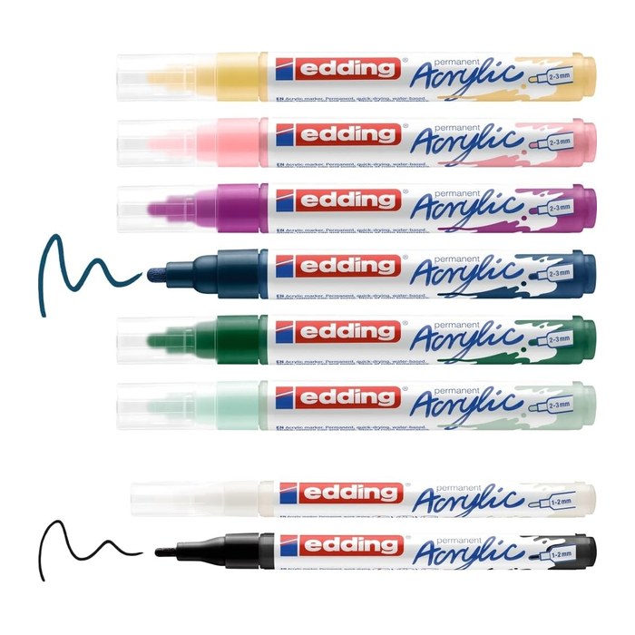 edding nordic Acrylstifte-Set farbsortiert 1 Set