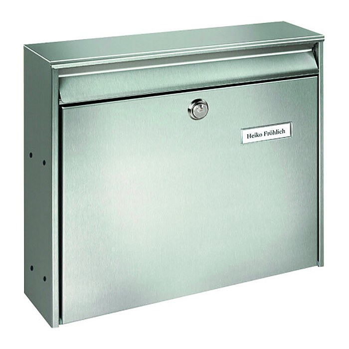 BURG WÄCHTER Briefkasten Borkum 3877 20390 silber