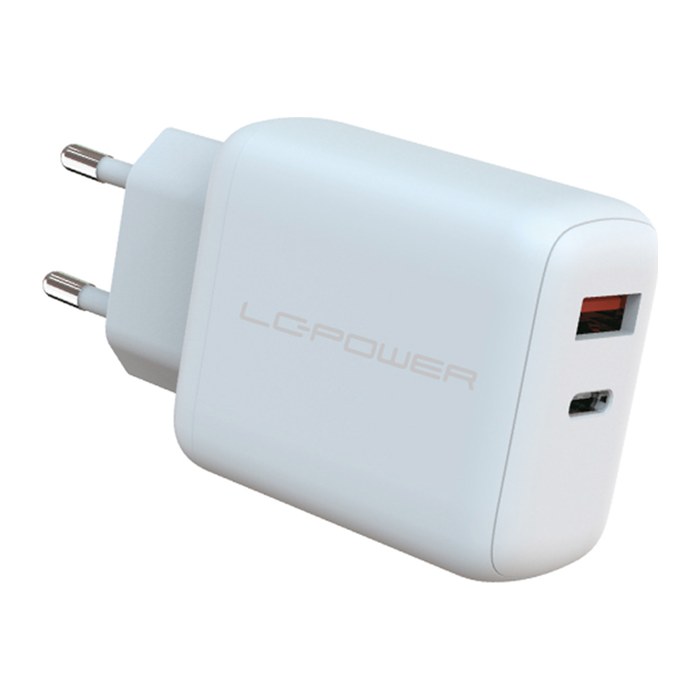 LC-Power USB-Ladegerät 110-240V für USB-C-/USB-A-Geräte 45W