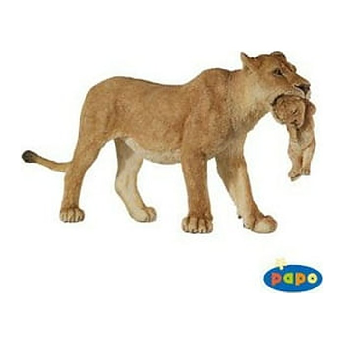 papo Wildtiere der Welt 50043 Löwin mit Jungtier Spielfigur