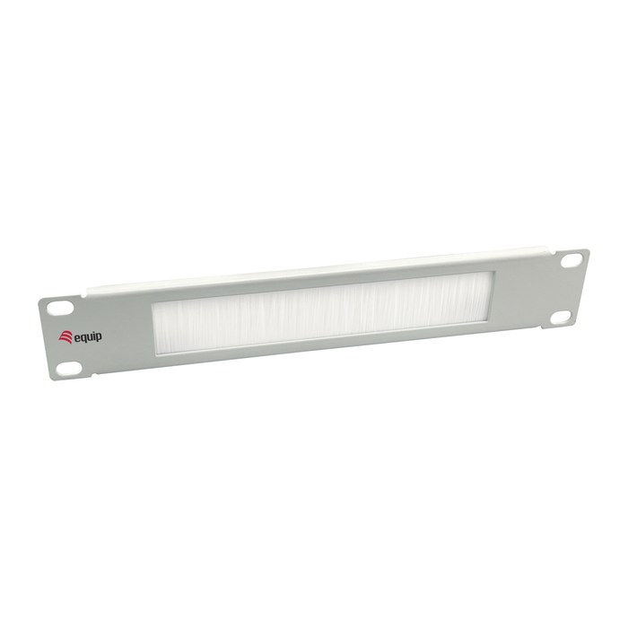Equip 10" Bürstenblende 1U RAL7035