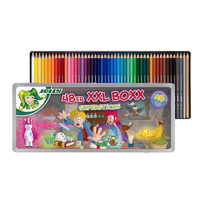 JOLLY SUPERSTICKS Magic KKL BOXX Buntstifte farbsortiert, 48 St.