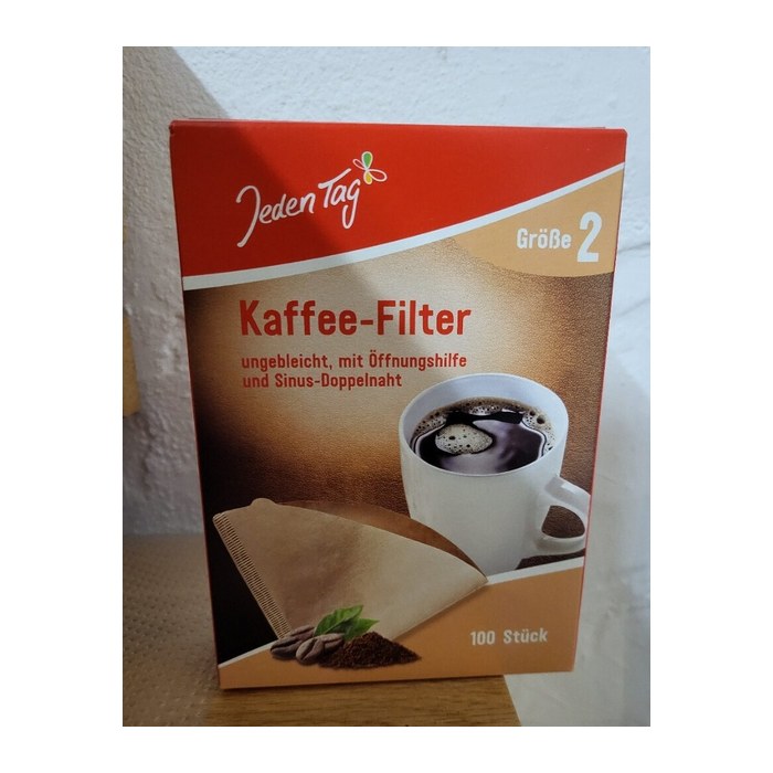 Jeden Tag Gr. 2 Kaffeefilter, 100 St.
