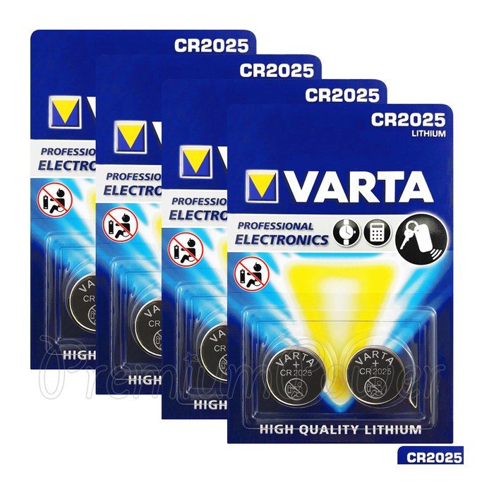 VARTA Knopfzellen CR2025 Lithium 3,0 V, 2 St.