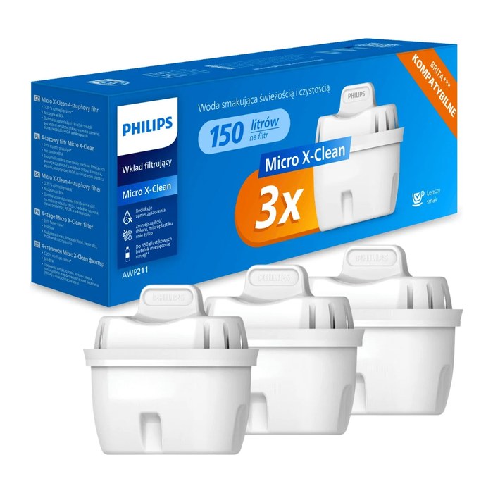 PHILIPS Micro X-Clean Wasserfilter-Kartuschen 3 St.