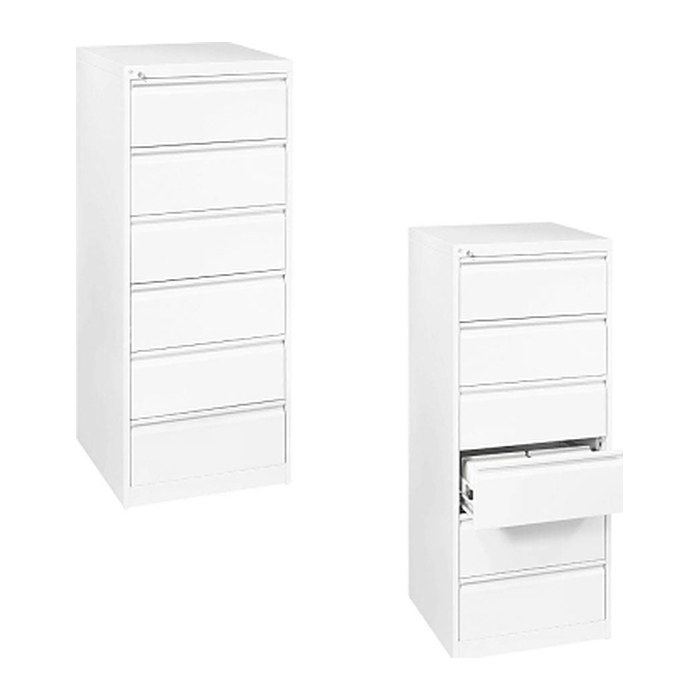 CP Acurado Karteischrank verkehrsweiß 6 Schubladen 55,3 x 59,0 x 135,7 cm, 1 St.