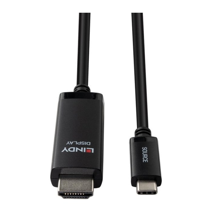 LINDY USB Typ C an HDMI 8K60 Adapterkabel 2m schwarz