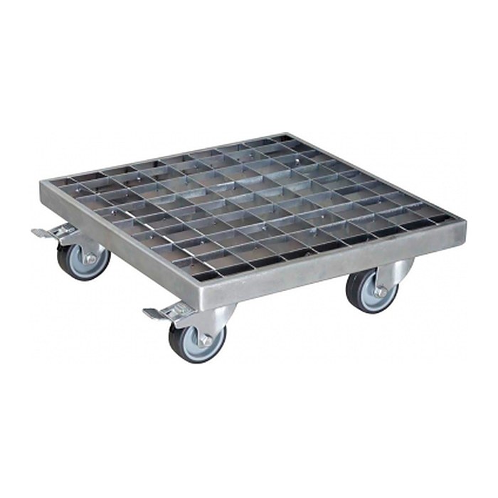 WAGNER® design yourself Pflanzenroller GH 7015 Metall silber quadratisch 29,0 x 29,0 x 9,5 cm, 1 St.
