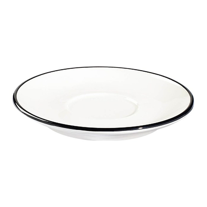 ID Fine Untertassen Modest Black Lona weiß Ø 15,0 cm, 12 St.