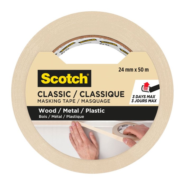 Scotch CLASSIC Kreppband beige 24,0 mm x 50,0 m 1 Rolle