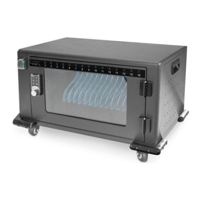 DIGITUS DN-45003 mobiler Ladeschrank schwarz, 160 Watt / VA