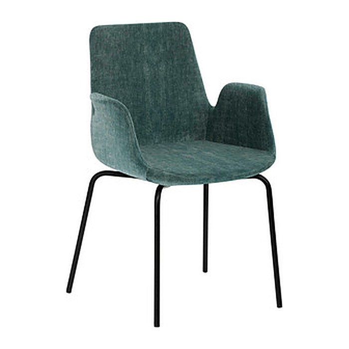 Mayer Besuchersessel myHELIOS petrol schwarz Stoff 58,0 x 59,0 x 87,0 cm, 1 St.