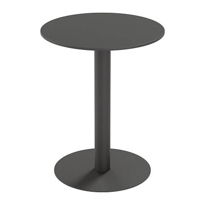 meet powered by PAPERFLOW CROSS Bistrotisch rund HPL-Platte schwarz 60,0 x 60,0 x 75,0 cm, 1 St.
