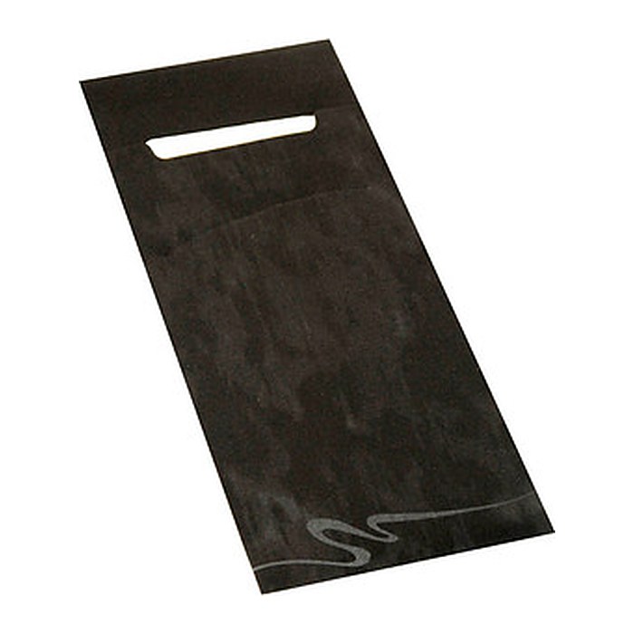 PAPSTAR Bestecktaschen schwarz 8,5 x 20,0 cm, 30 St.