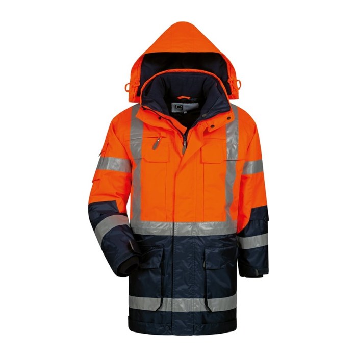 elysee® Herren Warnjacke WALLACE orange, marine Größe S