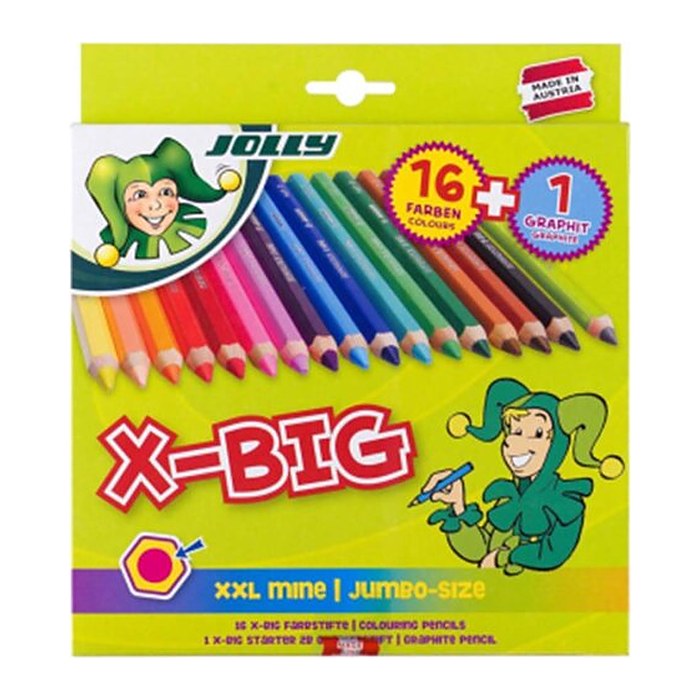 JOLLY X-BIG Buntstifte farbsortiert, 17 St.