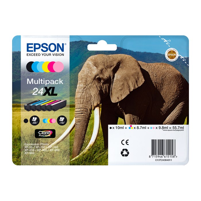 EPSON 24 / T2425 (Elefant) light cyan Druckerpatrone